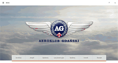 Desktop Screenshot of aeroklub.gda.pl