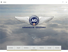 Tablet Screenshot of aeroklub.gda.pl